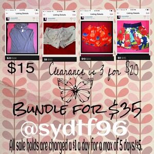 Bundle HOLD for @sydft96 hold till Wednesday
