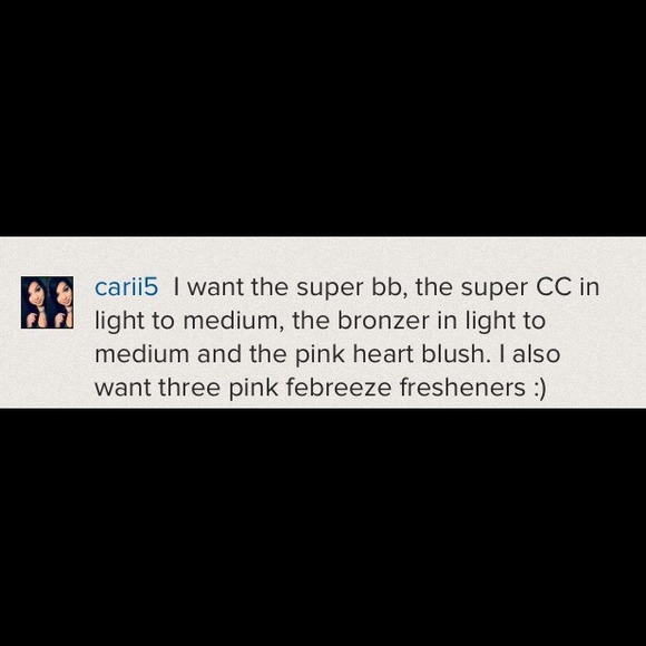 PF cosmetics and febreeze clips for Carii5