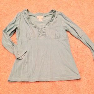 Ann Taylor Loft blue top.