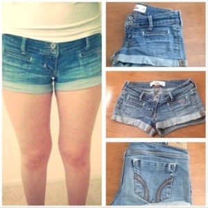 Light Wash Low Rise Short Shorts