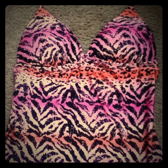 Cheetah/Zebra tankini