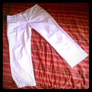 Cropped white pants - brilliant condition!