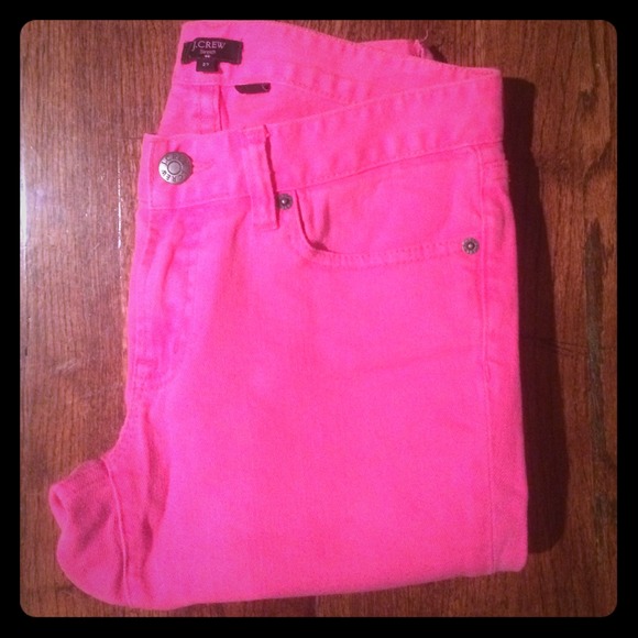 SOLD Pink Toothpick Cropped Jean by J. Crew