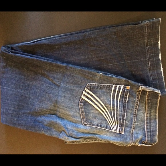 7 for All Mankind flare jeans. Size 27.