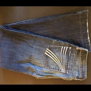 7 for All Mankind flare jeans. Size 27.