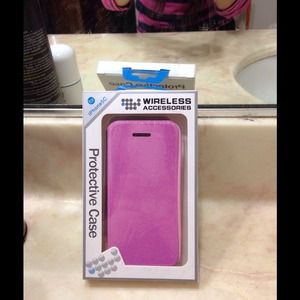 pink flip case for iphone 5C