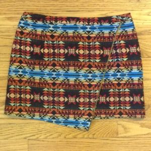 Aztec print skirt