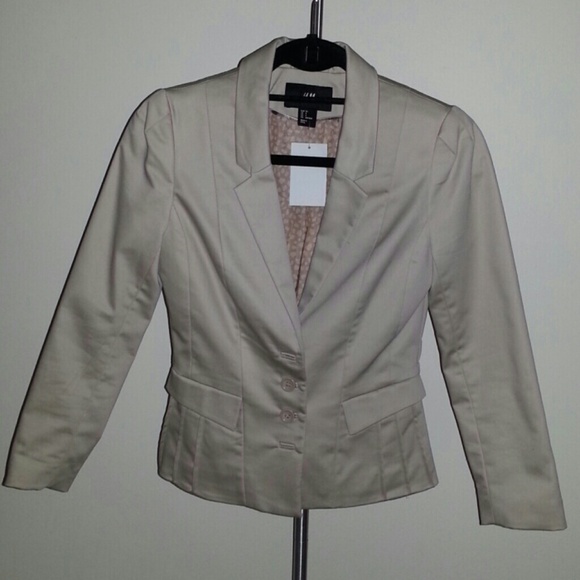 h&m beige blazer