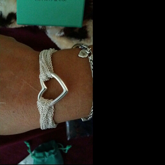 Tiffany & Co Multi Strand Open Heart Bracelet - Picture 2 of 4