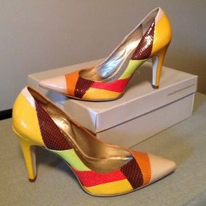 BCBG Color Block Heels