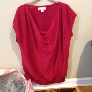 Michael Kors party top.. Red with shimmer