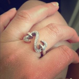 Open heart ring by Jane Seymour