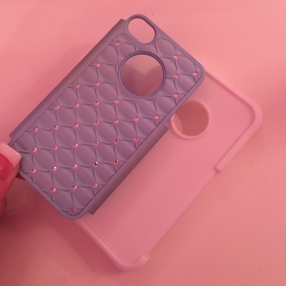 Light blue and white iPhone 4/4s case! New! - Picture 2 of 2