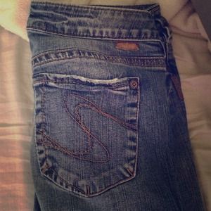 Silver suki style capris