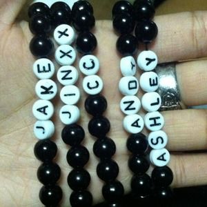 Black veil brides members bracelets