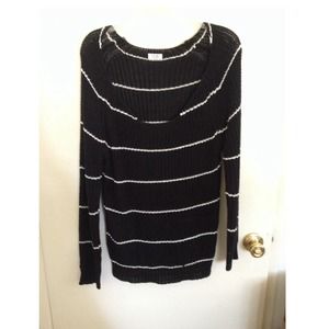 Oversized off the shoulder sweater