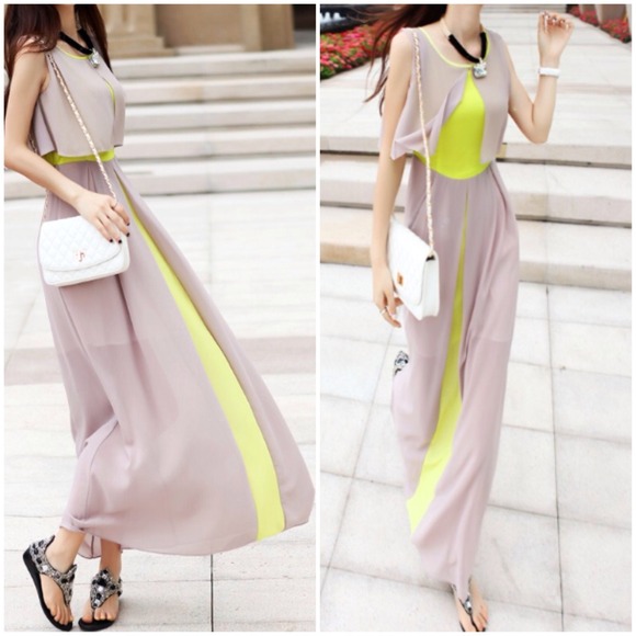 Bohemian Beach Chiffon Maxi