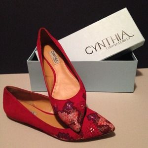 Cynthia Rowley Red Astro Flats