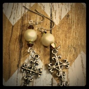 Cross earrings
