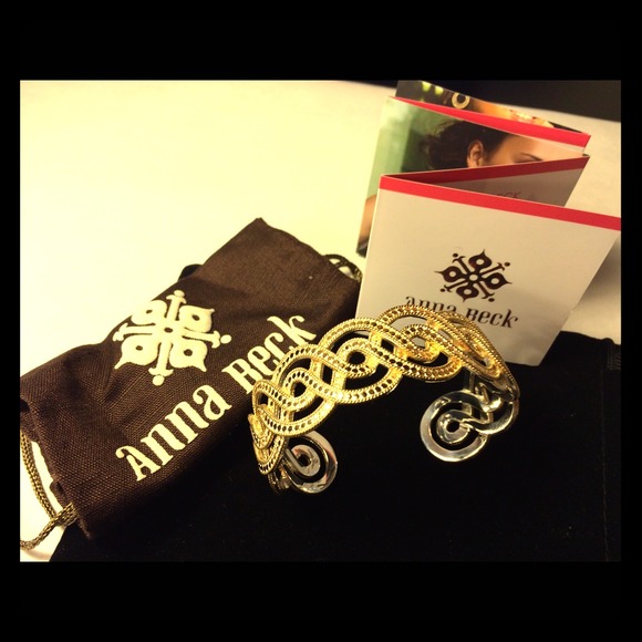 Anna Beck Timor Gold Infinity Twist Cuff Bracelet