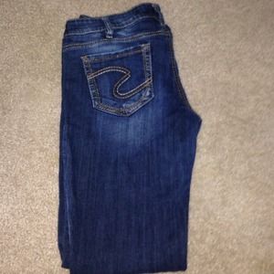 Silver jean straight leg