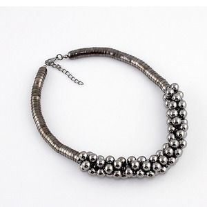 Hematite Bubble Necklace