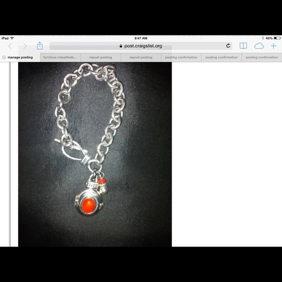 SILVER BRACELET WATCH.