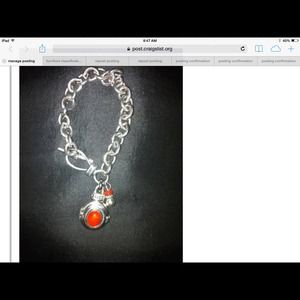 SILVER BRACELET WATCH.