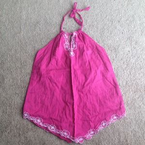 Vintage Pink Halter Top