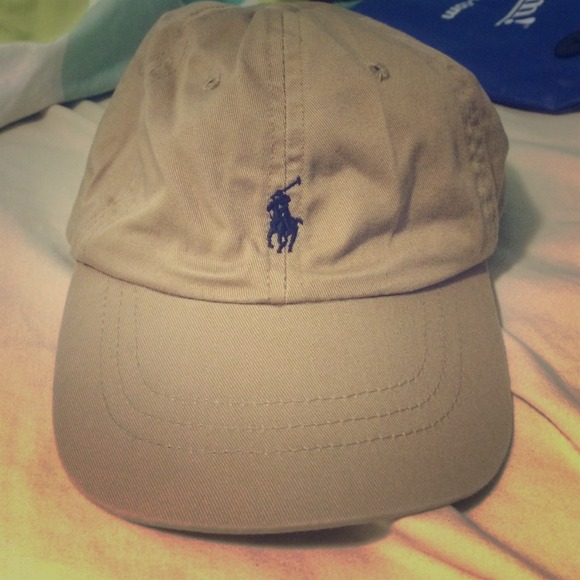 Polo Ralph Lauren hat kahki with navy horse