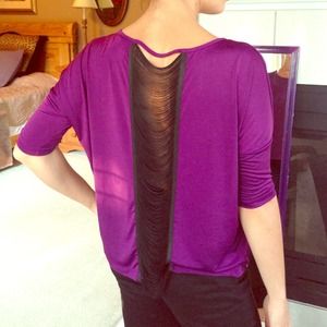 Rocker's night out purple top 💜