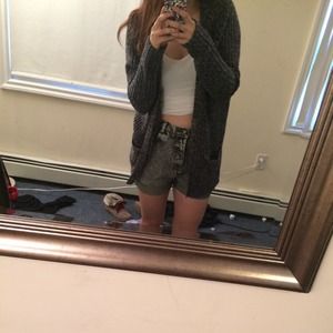 High Wasted Washed Out Denim Shorts
