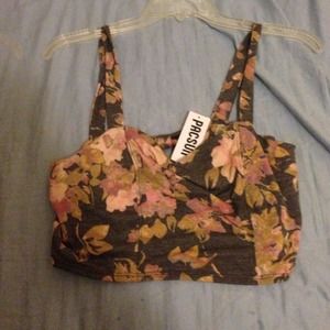 PacSun Floral Bustier