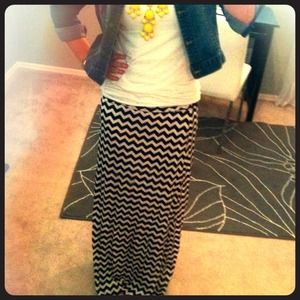 SOLD in bundle Chevron maxi skirt!