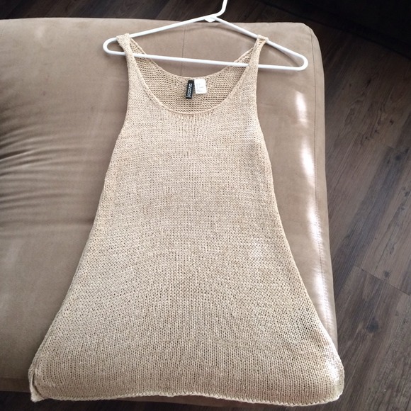Beige crochet top