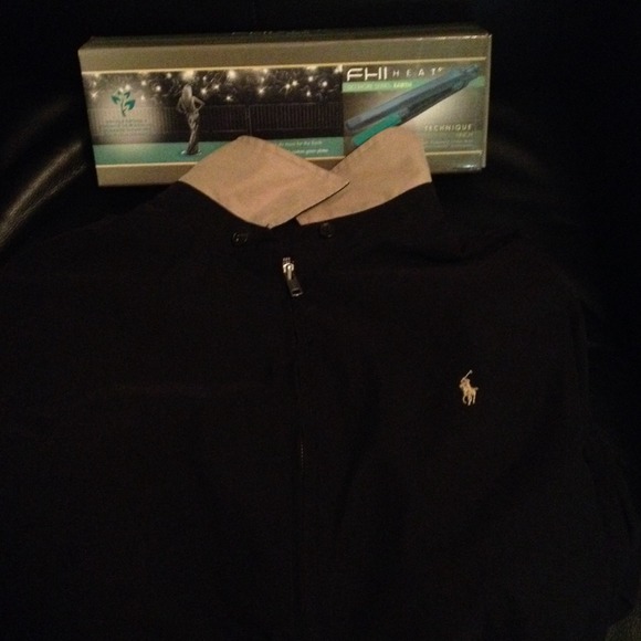 Bundle of men's polo jacket and flat iron