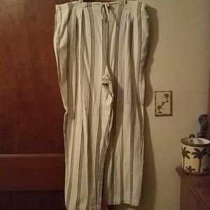Drawstring linen pants