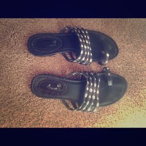 Studded strap sandals