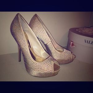 Gold diamond heels