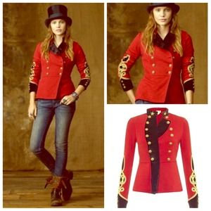 Ralph Lauren Women's Cotton Blazer Military Jacket