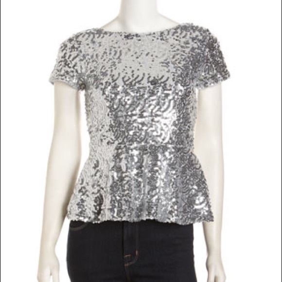 Tops - SOLD Casual couture Neimans size m peplum sequin