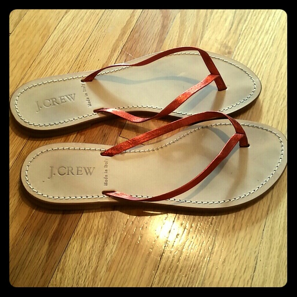 J. Crew flat flip flops