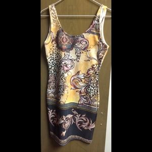 Foreign Exchange Scarf Print Bodycon Dress