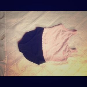 Black and pink dance leotard