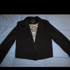 love tree black open blazer