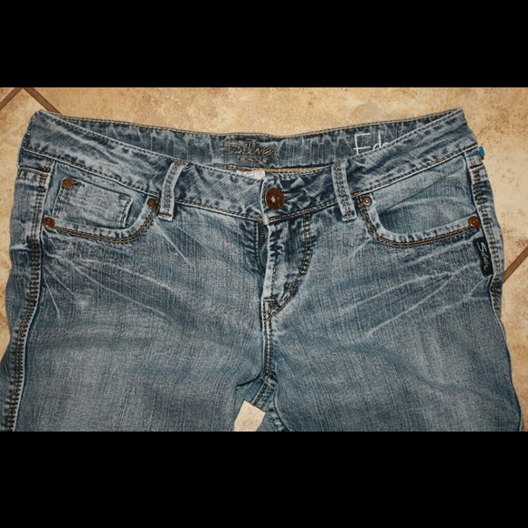 SOLD LOCALLY Silver Flare Leg Jeans - Picture 3 of 4