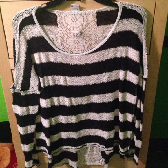 black and white blouse