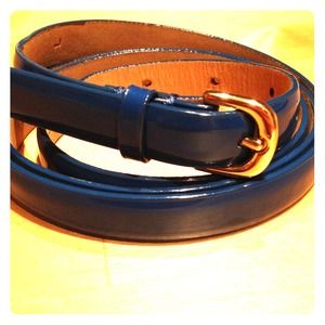 REDUCED!!! J. Crew Royal Blue Leather Belt