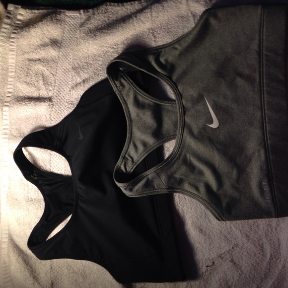 Grey Nike Sports Bra