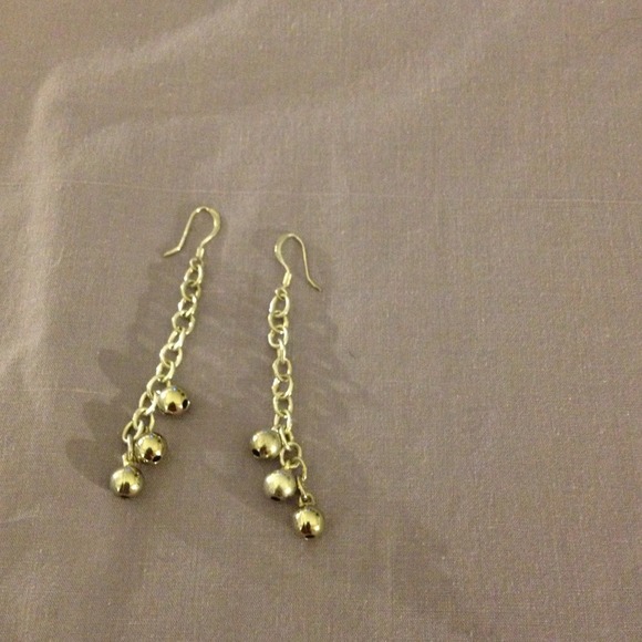 Sterling Silver Long Jingle Earrings